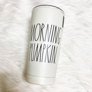 RAE DUNN morning pumpkin travel mug